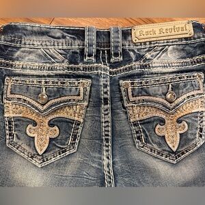 ❤️‍🔥RockRevival Sz27 “Cadeau”, MidRise Straight ❤️‍🔥 NWOT